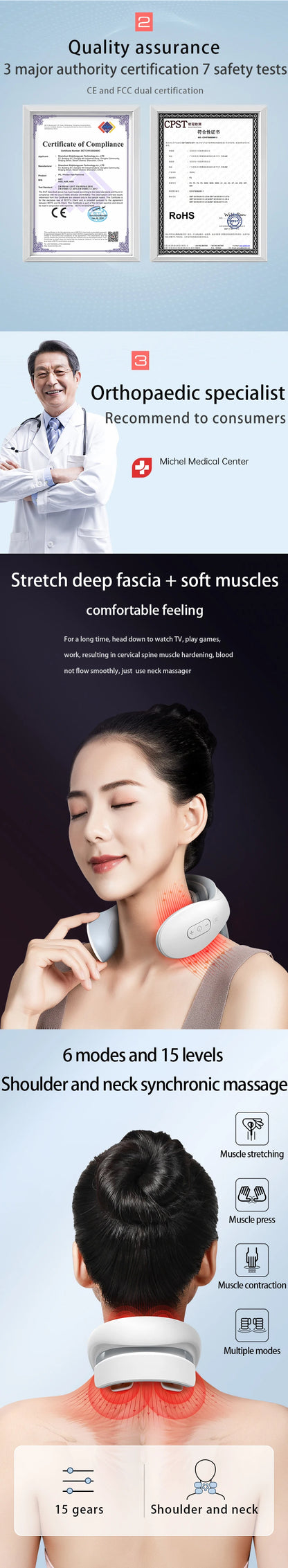 Nekora Smart Heated Neck Massager