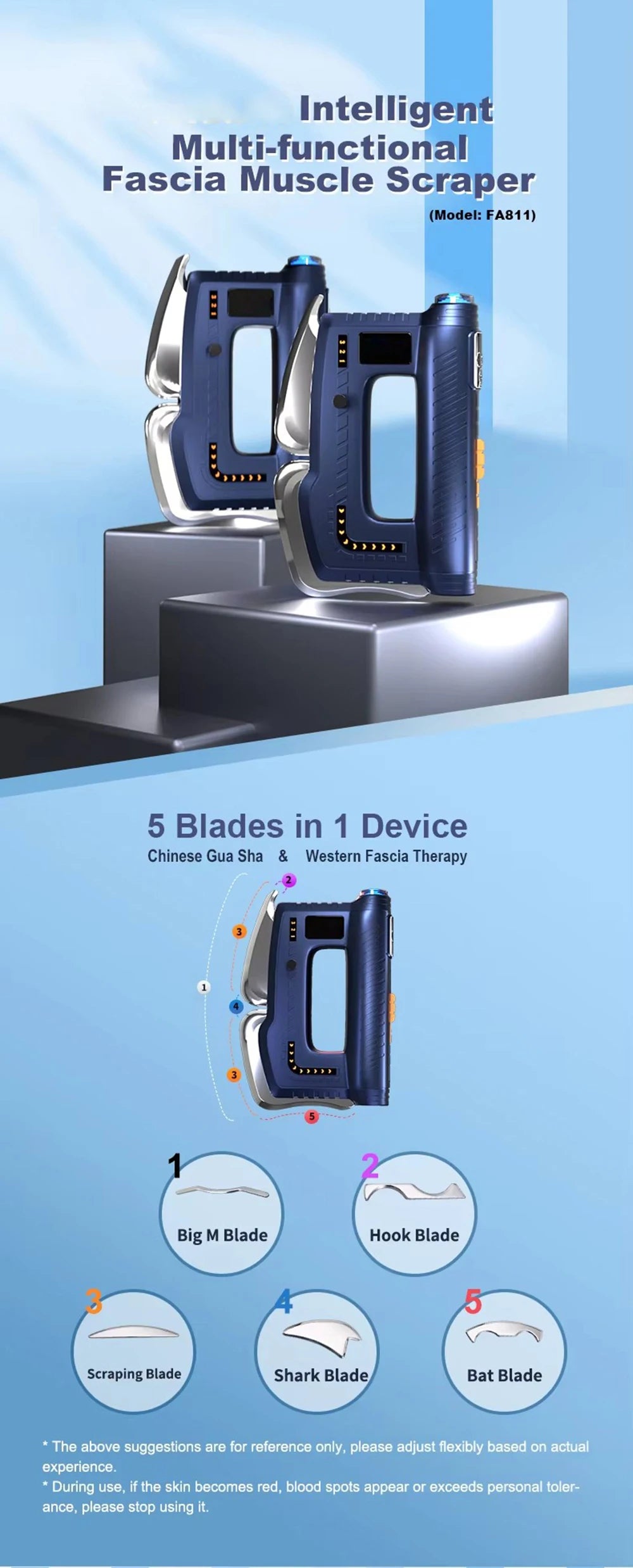 Nekora Heated Fascia Scraper Massager