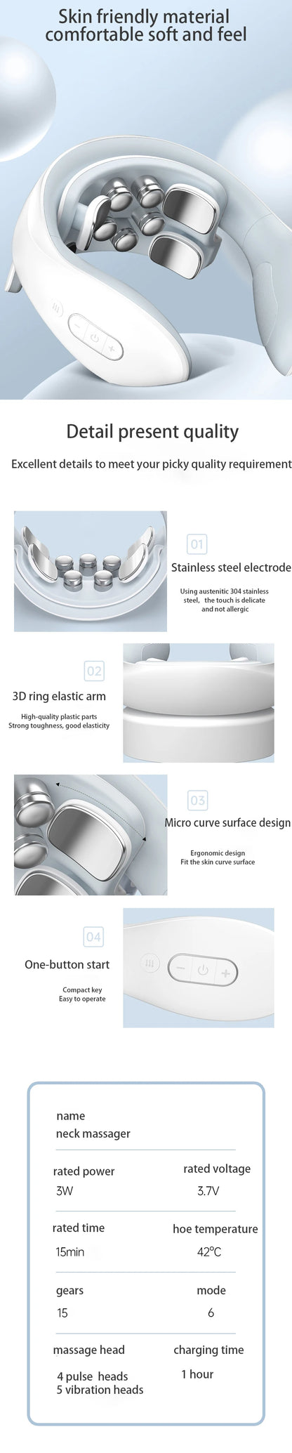 Nekora Smart Heated Neck Massager