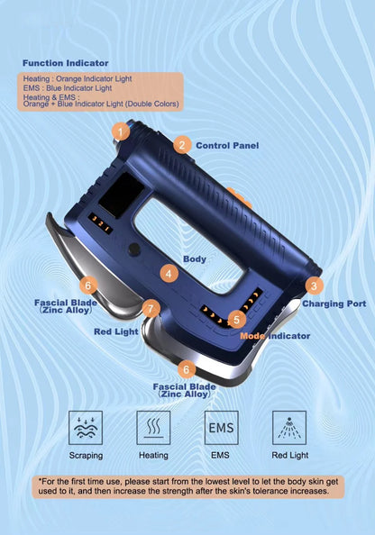 Nekora Heated Fascia Scraper Massager